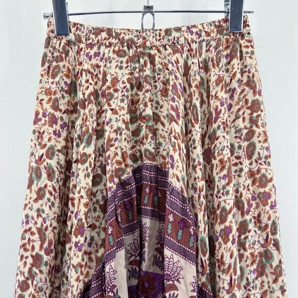 Spell & the Gypsy Love Castaway Skirt Maxi Floral Boho High Low Size 6 - Picture 4 of 8